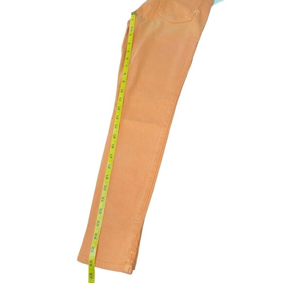 Rich & Skinny Coronado Crop Jeans Womens Size 26 Monarch Orange Stretchy - Picture 11 of 12